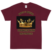 Load image into Gallery viewer, KINGZ/QUEENZ (Stronger Than Struggle) Front,Back Short Sleeve
