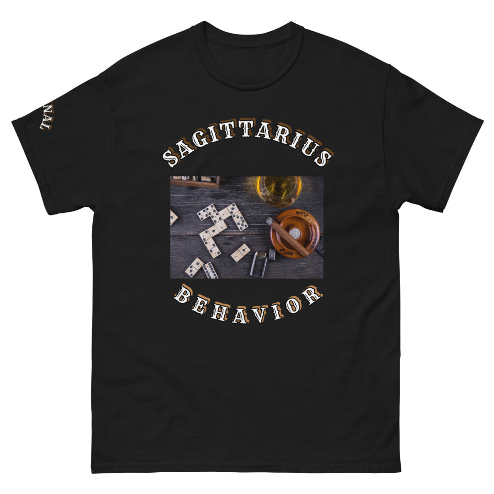 SAGITTARIUS BEHAVIOR (Front) Men's heavyweight tee