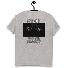 Load image into Gallery viewer, Stop CockBlockin  heavyweight tee
