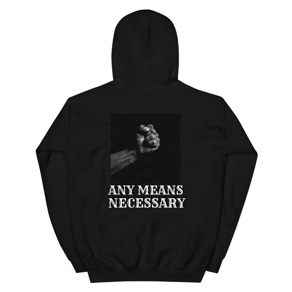 Hoodie /Any Means Unisex Hoodie (Back)