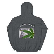 Load image into Gallery viewer, Hoodie/ Hustle Hard Unisex Hoodie (Back)
