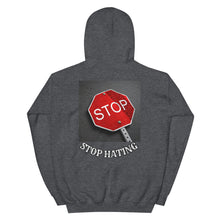 Load image into Gallery viewer, Hoodie /Stop Hating Unisex Hoodie (Back)
