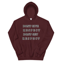Load image into Gallery viewer, Hoodie /Respect

