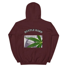Load image into Gallery viewer, Hoodie/ Hustle Hard Unisex Hoodie (Back)
