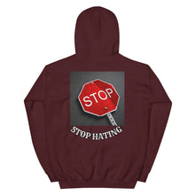 Load image into Gallery viewer, Hoodie /Stop Hating Unisex Hoodie (Back)
