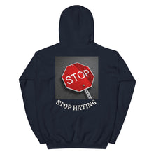 Load image into Gallery viewer, Hoodie /Stop Hating Unisex Hoodie (Back)
